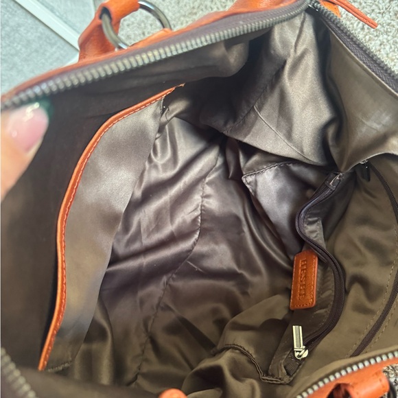 Women's Leather Satchel Bag in Saddle Brown - Picture 5 of 6